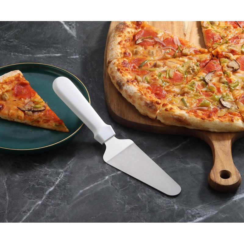 New Star Foodservice 36138 Plastic Handle Pie Server, 10-Inch, White