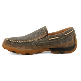 Twisted X Men's Slip-On Driving Moc, Moc Toe, Dust, 12 W