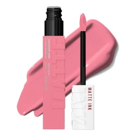 Maybelline SuperStay Matte Ink Labial Líquido, Larga Duración 16 Horas, Alta Pigmentación Sin Transferencia, Aplicador de Precisión en Flecha, Tono 10 Dreamer, 5 ml