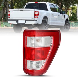 SOCKIR Tail Light fit for 2021 2022 2023 2024 Ford F-150 Halogen w/o Blind Spot Rear Taillamp Brake Light Assembly (Right Passenger Side)