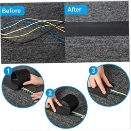 SHOWERORO Floor Cable Cover Meters Cord Organizer for Carpet Protection Durable and Safe Cord Concealer for Neat Wire Management