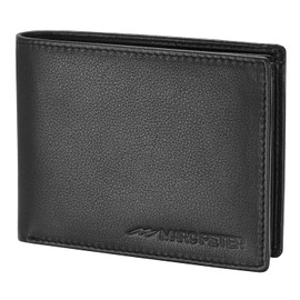 Marc Peter Oslo Men's Leather Wallet Black Nappa with RFID Protection, Genuine Leather Wallet Large, 13 Compartments, Wallet for Men, Wallet Made of Genuine Leather