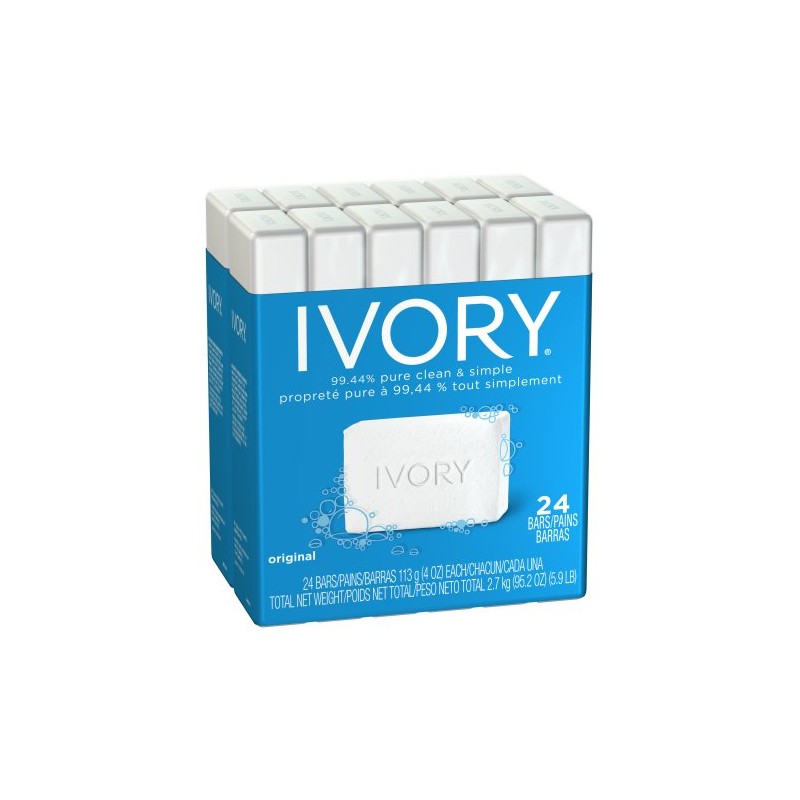 Ivory Original 24-Count: Bath Size Bars 4 Oz