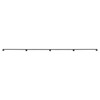 DYNAMI 14Ft Pipe Stair Handrail,Wall Mount Black Galvanized Industrial Iron