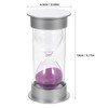 2pcs 20 Timer Sandglass Sand Clock 20 Minutes Hourglass Purple