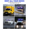 HLAUTO 6Z4J Emergency Dash Strobe Lights: 2x16.8 inch Blue White