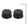 MECCANIXITY 2 Pcs Aluminium Potentiometer Knobs, 1/4" (6mm) Universal Volume