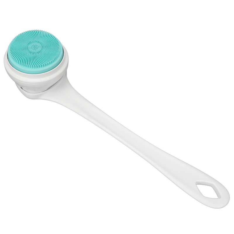 Electric Body Brush Set Rechargeable Long Handle Scrubber Shower Brush