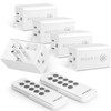 SURAIELEC Wireless Remote Control Outlet Switch Kit - 5 Outlets
