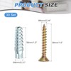 PATIKIL 30 Pcs Drywall Hollow Wall Anchors with Screws, 0.24