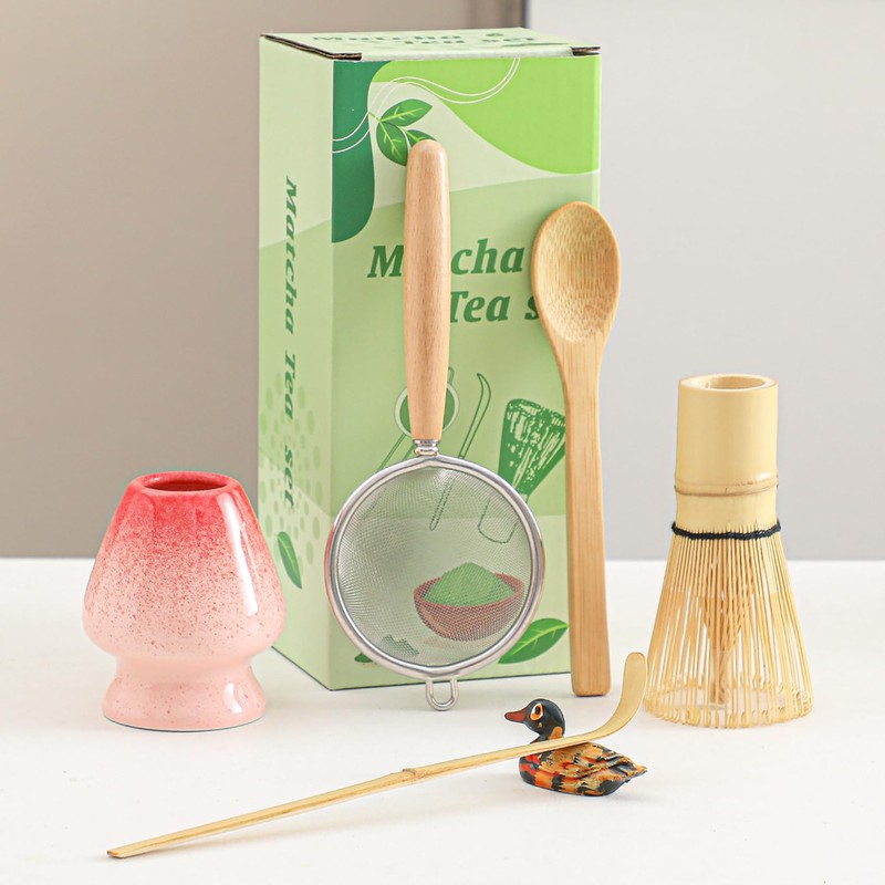 Matcha Whisk Set with Scoop & Sifter–Set of 6 Matcha