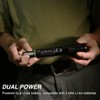 EXPLITE Rechargeable Zoom Flashlight with Diffuser & Clip Magnetic Cap,