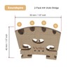 Soundspire 2-Pack 4/4 Violin Bridge, Grade-A Maple with Pre-Slotted U-Groove