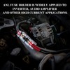 TopstrongGear Solid Brass 0/2/4 Gauge 300Amp ANL Fuse Holder with