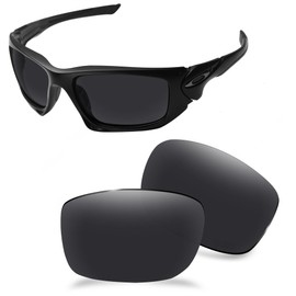 AOZAN ANSI Z87.1 Polarized Replacement Lenses For Oakley Si Ballistic Det Cord Sunglasses - Onyx Black