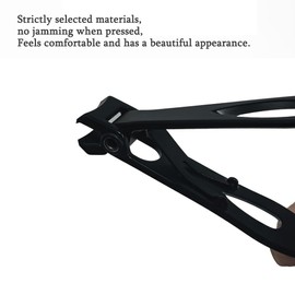 U-KIME Nail Clippers Set for Thick Toenails & Fingernails – 3PCS Heavy Duty Stainless Steel Clippers, Ultra Sharp & Durable (Black)