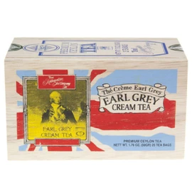 The Metropolitan Tea Company 62WD-618B-088 Cream Earl Grey 25 Teabags in Wood Box