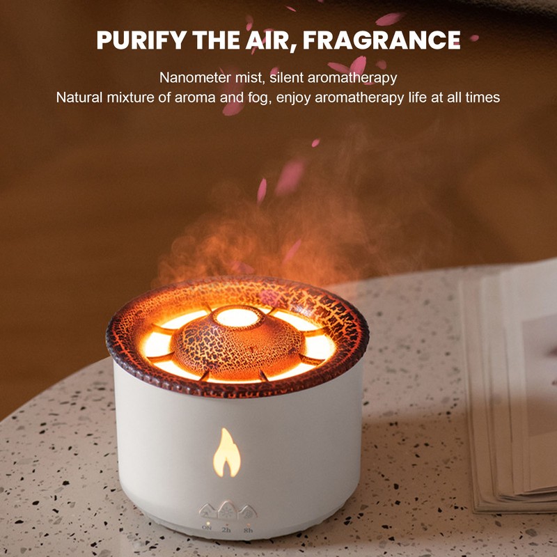 Flame Aroma Diffuser Seajelly Atomizing Humidifier Home Spitting Smoke Ring