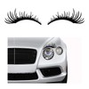 Ohleats 2PCS Car Headlight Eyelash Stickers, Funny Cute Fake Eyelashes
