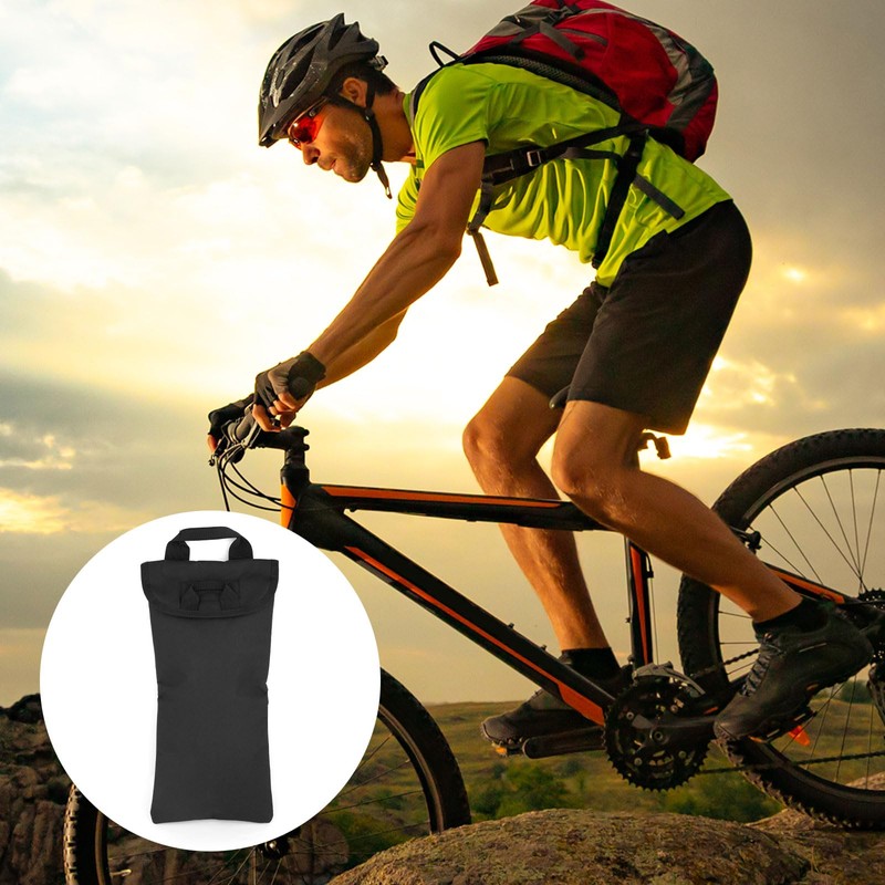 Hydration Bladder Insulated Bag, Black Oxford Cloth Water Bottle Cooler