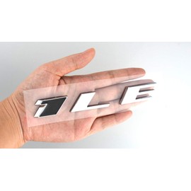 Aimoll 1LE Emblem Badge Letter Rear Side Replacement for Camaro 1LE Door Genuine (1pc Chrome Black)