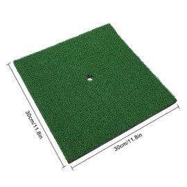 30 x 30 cm Golf Practice Mat, Portable Golf Tee Mat, Exercise Golf Mat, Chipping Putting Training, Golf Swing in the Garden or Garage (Short Grass)