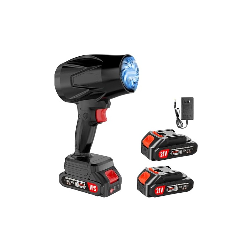 Handheld Cordless Leaf Blower Battery Powered Portable Dust Cleaner Turbo