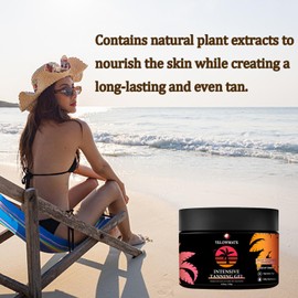 Intensive Tanning Gel,Even and long-lasting, healthy tan, Gentle, nourishing formula, Water-Resistant, Refreshing, non-sticky, 4 Fl Oz（2pcs）
