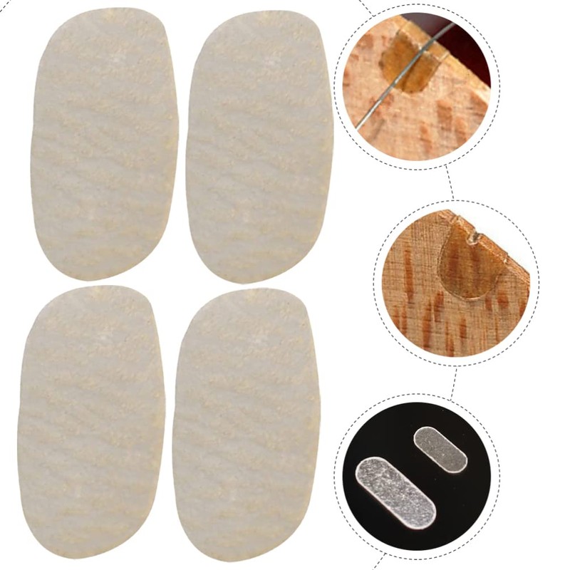 4pcs String Bridge Protection Pad Instruments Accessories Cello Bridge Pads