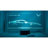 Corvette c7 Acrylic Engraved Rgb Led Night Stand