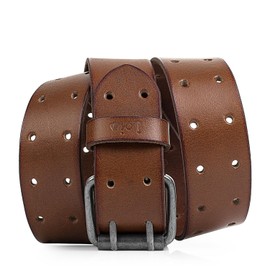 Lois - Men's Leather Belt - Exquisitely Designed Leather Belt Men - Durable and Top Men's Belt Leather - Men's Belt Belt Genuine Leather Men, brown