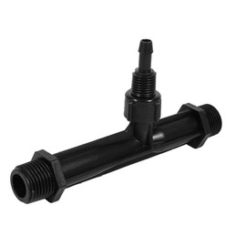 TOPINCN Irrigation Tube Fertilizer Mixer Injector Agriculture Tool Plastic Black for Outdoor Garden Farm Lawn, 1/2" 3/4” 1” Inch(1/2 inch)