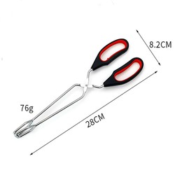 Cooking Tongs, BBQ Tongs, Salad Tongs and Lightweight Stainless Steel Cooking Tongs with Flexible Grips