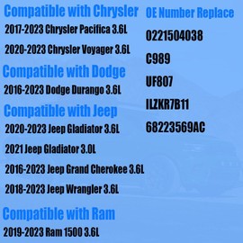 Autowxjq Ignition Coil Iridium Spark Plugs Set of 6pcs UF807 7751 Compatible with 2016 2017 2018 2019 2020 2021 2022 2023 Dodge Durango Jeep Grand Cherokee Gladiator Chrysler Pacifica Voyager 3.6L V6