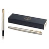Parker Jotter Fountain Pen, Stainless Steel Barrel with Gold Trims,