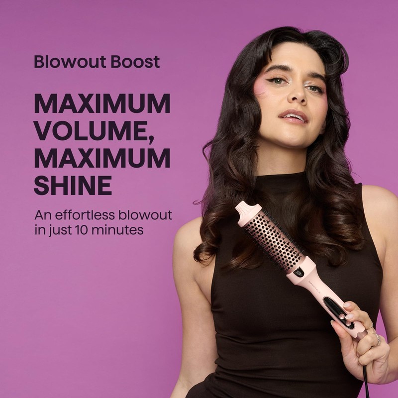 Wavytalk Blowout Boost Thermal Brush, 1.5 inch Heated Round Brush