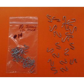 CATHIE LEE set #14 Steel S Hooks for doll repair 10 small and 10 medium