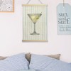 NQDWX Pastel Martini Striped Hanging Flag - Wall Decor for