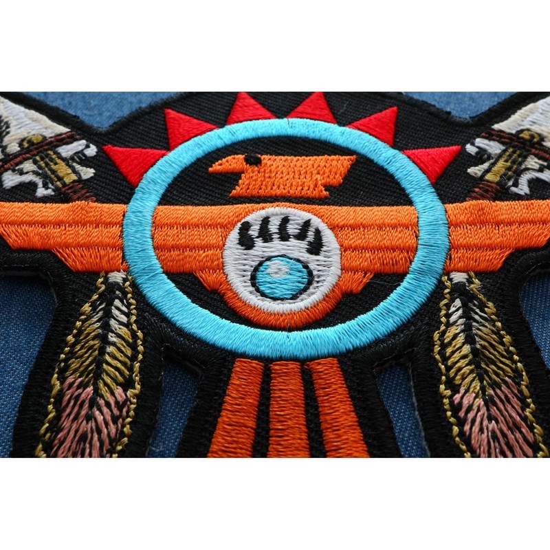 Native American Thunderbird Arrows Patch - 4x3.2 inch (P5881)