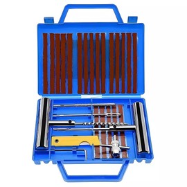 KAYNUR Tyre Repair Kit Heavy Duty Tyre Puncture Repair Kit 28pcs Tubeless Tire Repair Kit with Storage Box for Cars, Motorcycles Truck, RV, Jeep, ATV, Tractor, Trailer