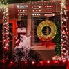 Solar Christmas String Lights, 50 LED 8 Modes C6 Strawberry
