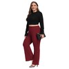 ZERDOCEAN Women's Plus Size Flare Leggings Pants Work Business Casual