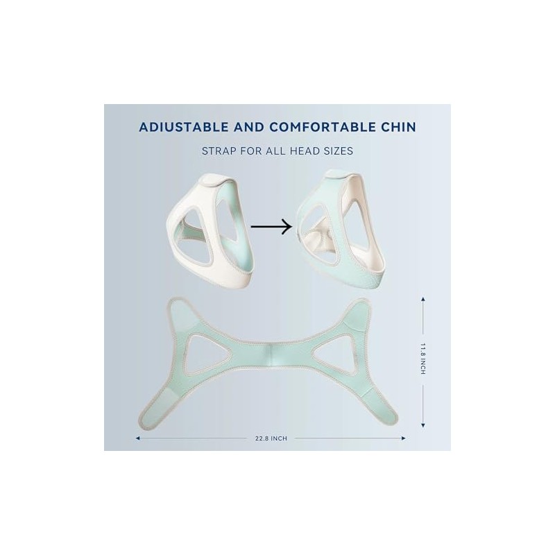 Dispositivos antirronquidos, correas para la barbilla para dormir, correas ajustables