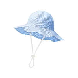 Century Star Children's Sun Hat UV Protection Sun Hat Baby Wide Brim Sun Hat with Chin Strap Adjustable Summer, lightblue, 6-12 months