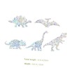 Kisangel Unique Visual Effect 5pcs Dinosaurs Suncatcher Sticker Decorative Window