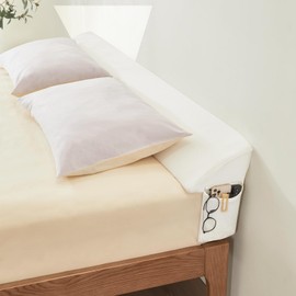 Voctriam Bed Wedge Gap Filler King (76"x 8"x 6") Wedge Pillow for Headboard Gap 0-8" Mattress Gap Filler Pillow to Fill The Gap Between Mattress and Wall with 2 Side Large Pockets