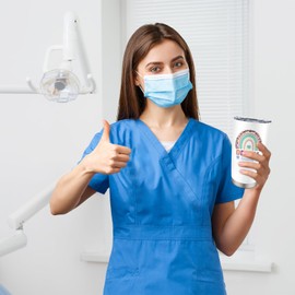 Dental Assistant Gifts for Women Men, Dental Assistant Appreciation Gifts, Dental Gifts for Dental Assistant, Dental Assistant Week Gifts, Dental Must Have Gifts, 20 oz Stainless Steel Tumbler