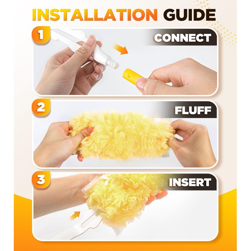 30 Count Heavy Duty Duster Refills for Swiffer, Multisurface 360°