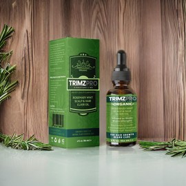 Trimzpro Organics - Rosemary Mint Scalp & Hair Strengthening Oil For Hair Growth Anti-Frizz Conditioning Elixer Serum