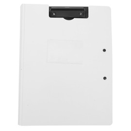 HAPINARY Dual Clip A4 Folderboard Plastic Clipboard for Office School Home Use Document Organizer and Writing Surface Portable Paper Holder